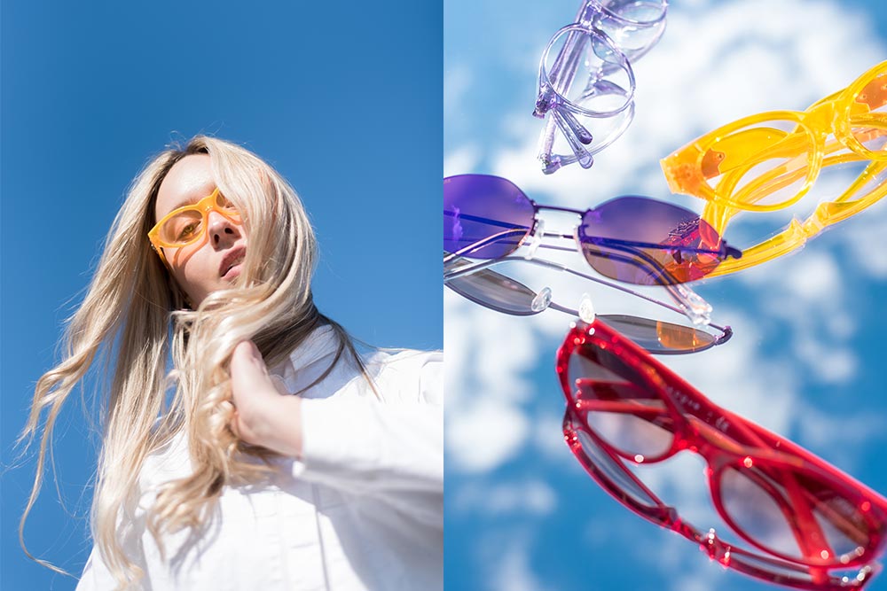 Bring bright colors to your everyday outfits with eyerim glasses